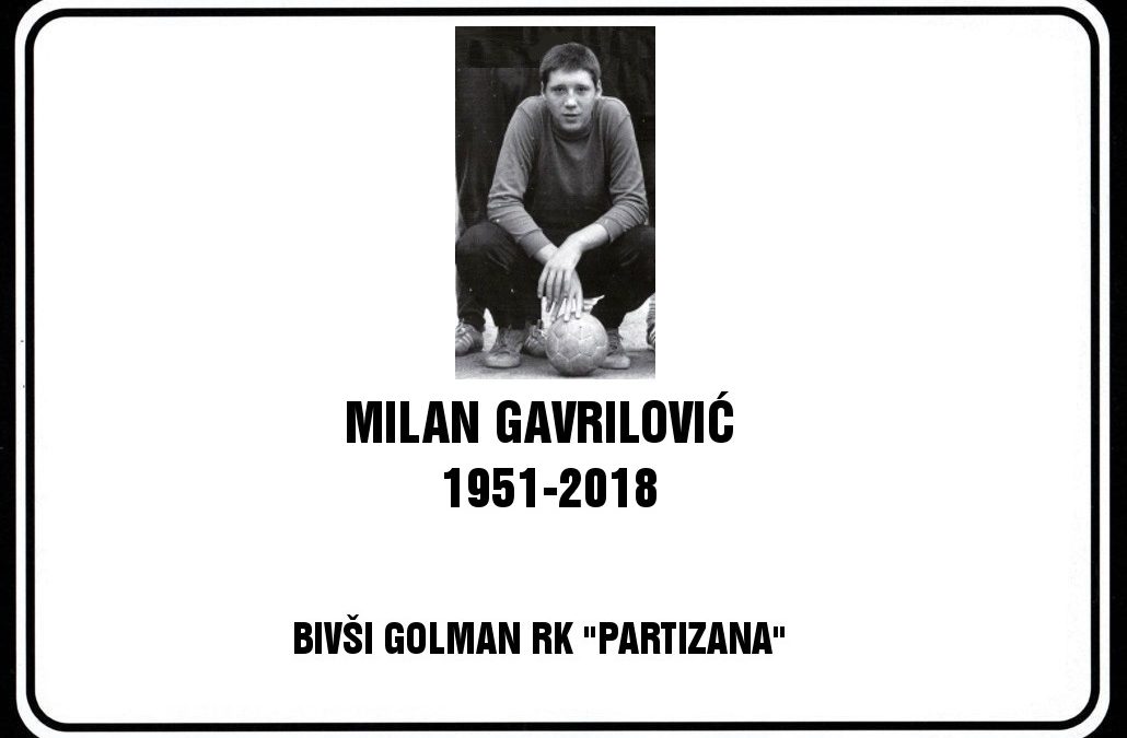 In memoriam – Milan Gavrilović Gavra
